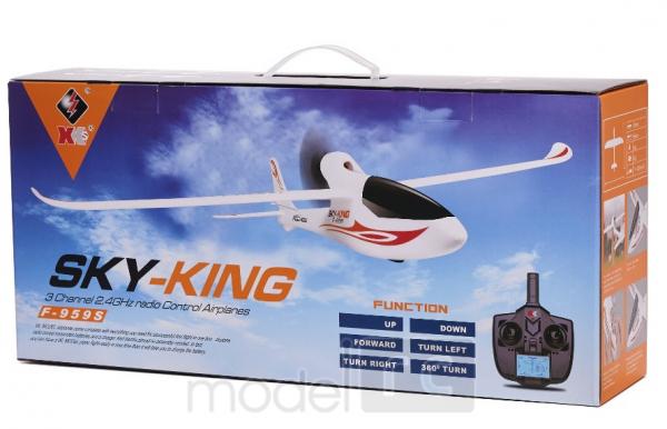 RC lietadlo WL toys F959S Sky King 3CH 2.4GHz RTF - modré