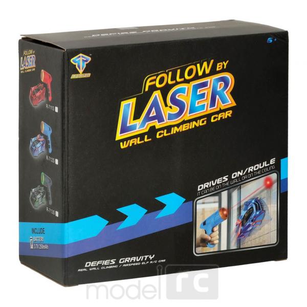 RC auto Follow by Laser wall climbing car R-712S modré