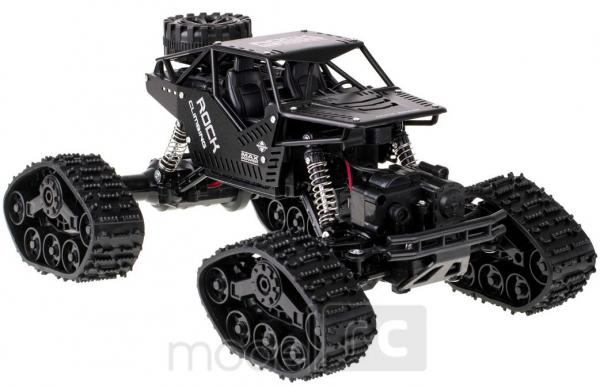 RC Ratrak na ovládanie Strong Climbing Car 4x4 LHC012 Dual mode + kolesa čierný
