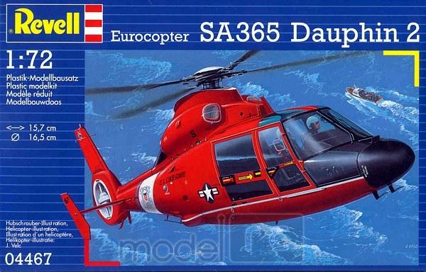 Plastový model na lepenie Revell Eurocopter SA365 Dauphin 2 04467