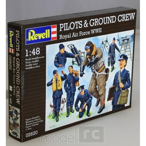 Plastové figúrky Revell Pilots & Ground Crew RAF WWII 02620