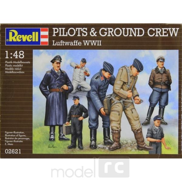 Plastové figúrky Revell Pilots & Ground Crew Luftwaffe WWII 02621
