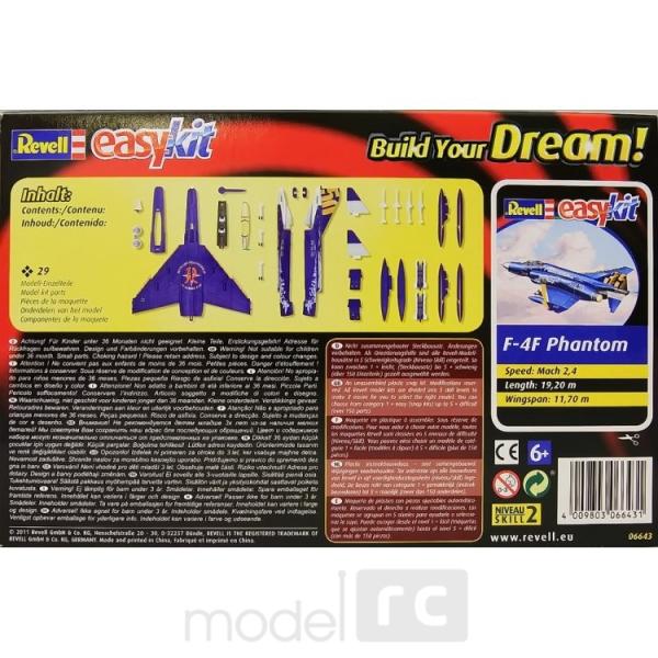 Plastikový model Revell F-4F Phantom easykit 06643