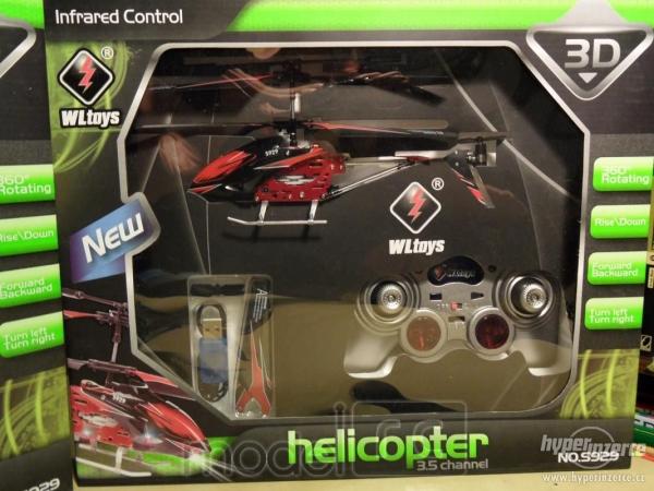 RC vrtuľník na ovládanie WLtoys swift S929 červený + kamera