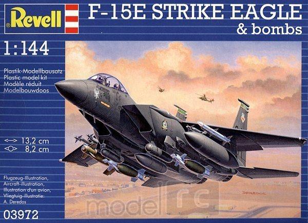 Plastikový model Revell F-15E Strike Eagle & Bombs 1/144, 03972