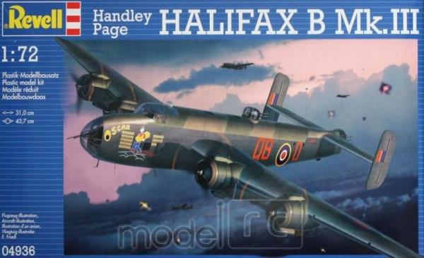 Plastikový model Revell Handley Page Halifax Mk.III 1/72, 04936
