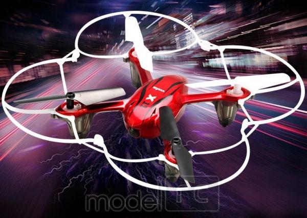 RC dron na ovládanie Syma X11c, HD kamera 2MP, 4CH 2,4GHz, červená