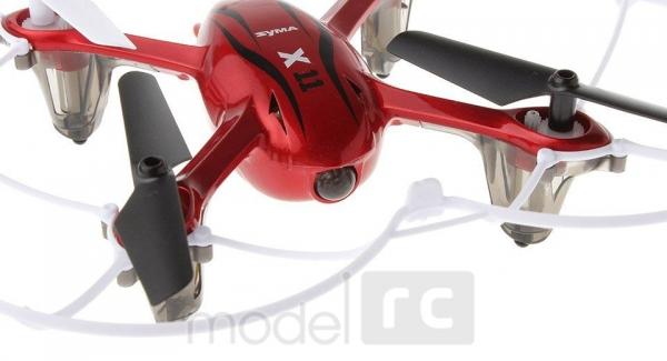 RC dron na ovládanie Syma X11c, HD kamera 2MP, 4CH 2,4GHz, červená