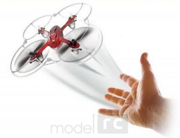 RC dron na ovládanie Syma X11c, HD kamera 2MP, 4CH 2,4GHz, červená