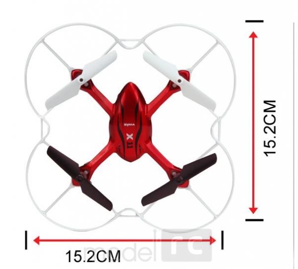 RC dron na ovládanie Syma X11c, HD kamera 2MP, 4CH 2,4GHz, červená