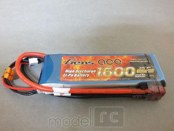 Náhradná batéria LiPo 1600mAh 7.4V 40C Gens Ace