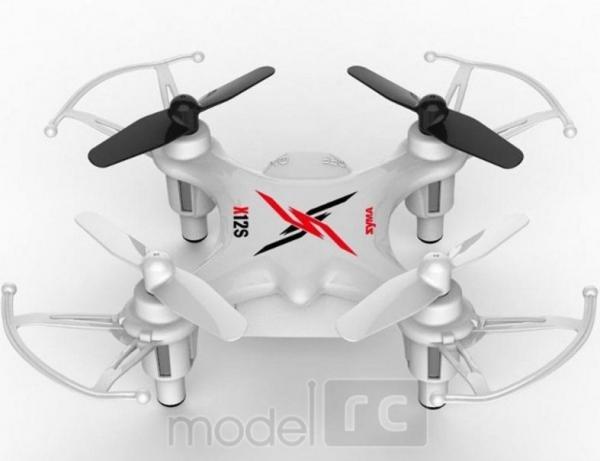 RC drony na ovládanie Syma X12S nano, 4 CH 2,4GHz, 6 axis gyro, bielá