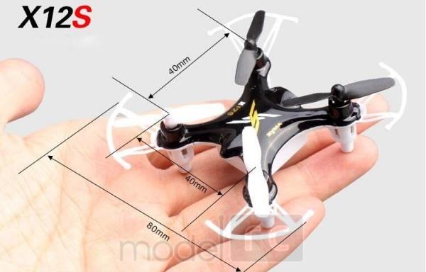 RC drony na ovládanie Syma X12S nano, 4 CH 2,4GHz, 6 axis gyro, bielá