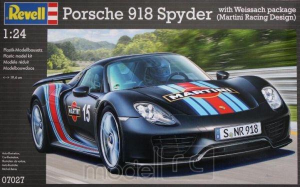 Plastový MODEL SET na lepenie Porsche 918 Spyder 1/24, Revell  67027