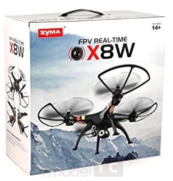 RC kvadrokoptéra Syma X8W s WiFi FPV online kamerou, čierna