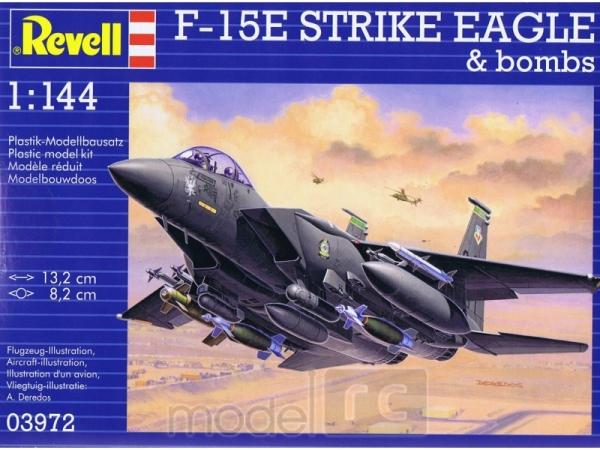 Plastový model Revell F-15E Strike Eagle & Bombs Model Set1/144, 63972 