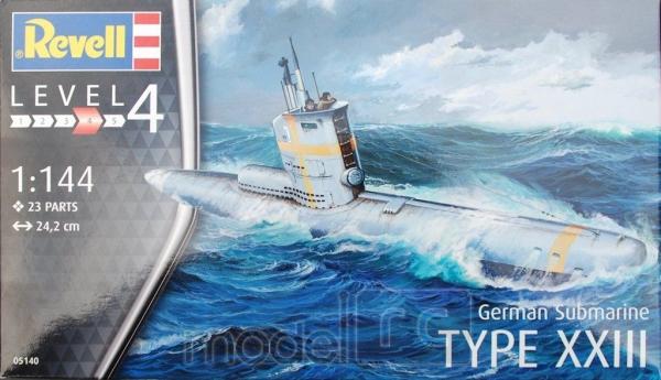 Plastový model na lepenie Revell German Submarine Type XXIII 1/144, 05140