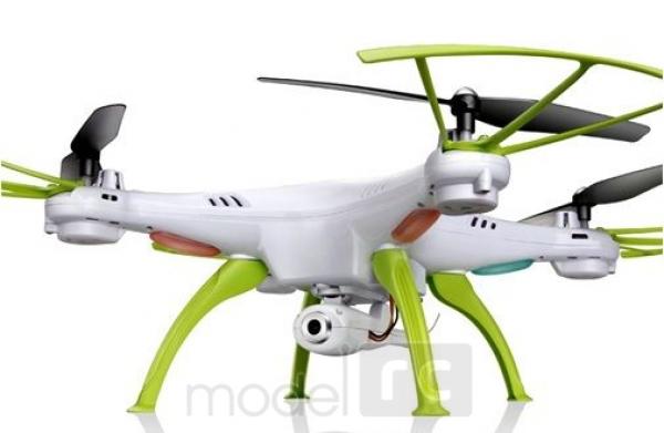 RC kvadrokoptéra Syma X5HC s HD kamerou 2MP, 2,4GHz, zeleno biela