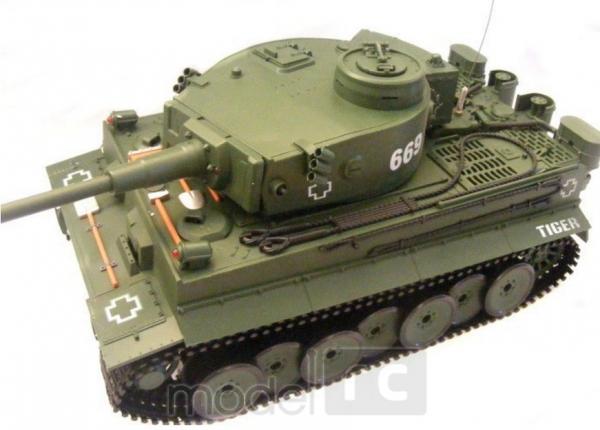 RC Tank na diaľkové ovládanie TIGER ASG airsoft RTR, 1:18