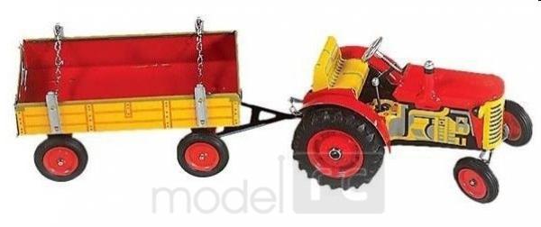 KOVAP Traktor Zetor a valník červený, hračka