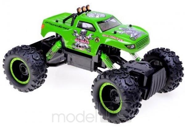 RC hračka na diaľkové ovládanie Crawler King 4WD, 1:12 zelená