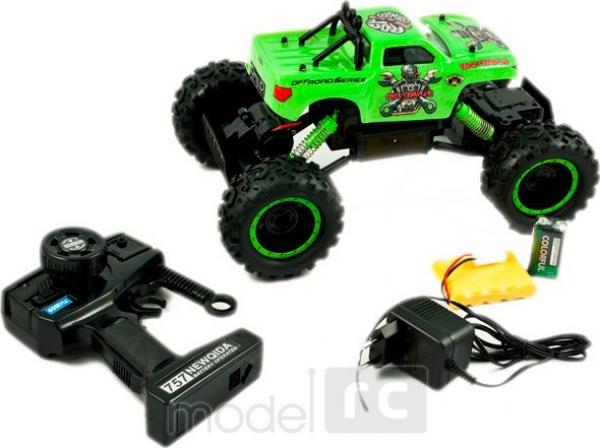 RC hračka na diaľkové ovládanie Crawler King 4WD, 1:12 zelená