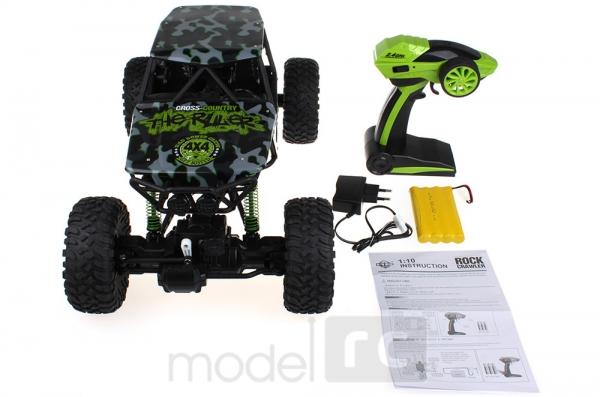 ROCK CRAWLER 4WD, 2.4 GHz, 1:10 zelená