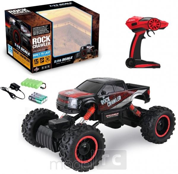 ROCK CRAWLER 4WD, 2.4 GHz, 1:14 čierno - červená