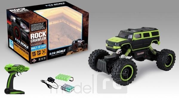 ROCK CRAWLER 4WD, 2.4 GHz, 1:14 zelená