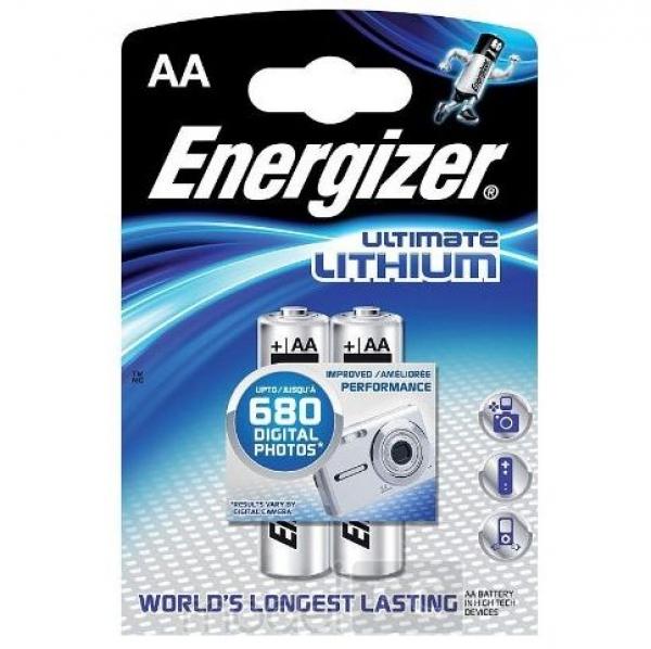 Lithiová batéria Energizer ULTIMATE LITHIUM AA 3000mAh 1.5V, 2 ks