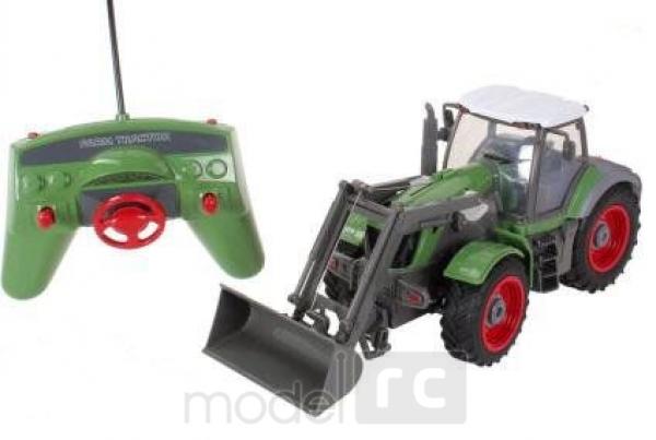 RC hračka na ovládanie Farm Traktor s lyžicou 1:28