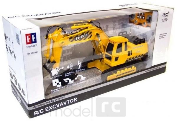 RC hračka na diaľkové ovládanie Double Eagle: RC EXCAVATOR 2.4GHz 1:20