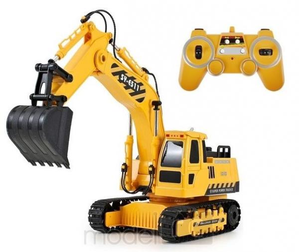 RC hračka na diaľkové ovládanie Double Eagle: RC EXCAVATOR 2.4GHz 1:20