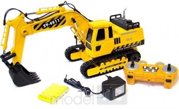 RC hračka na diaľkové ovládanie Double Eagle: RC EXCAVATOR 2.4GHz 1:20