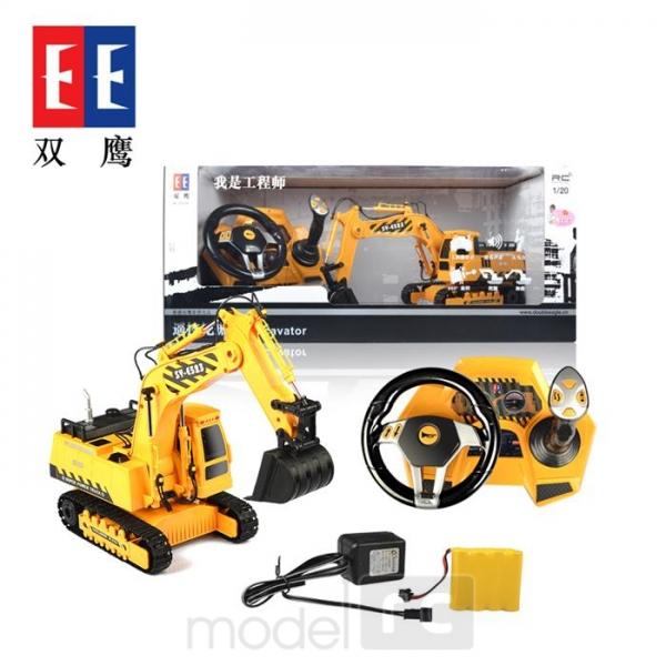 RC hračka na diaľkové ovládanie Double Eagle: RC EXCAVATOR 2.4GHz 1:20, SY-E523