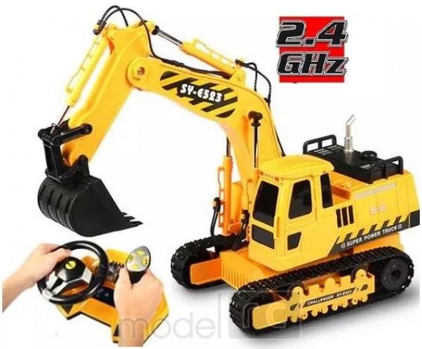 RC hračka na diaľkové ovládanie Double Eagle: RC EXCAVATOR 2.4GHz 1:20, SY-E523