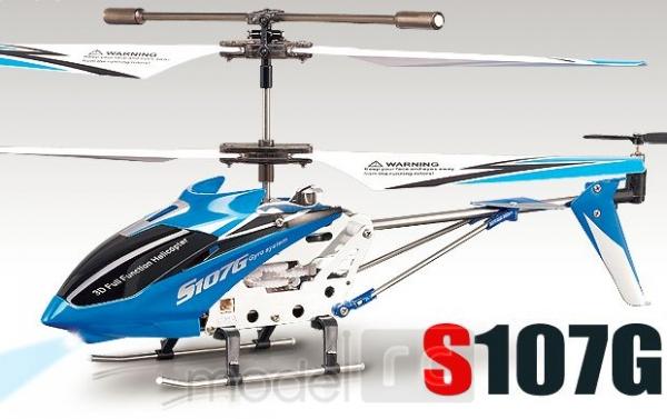 RC vrtuľník na ovládanie Syma S107G, modrý