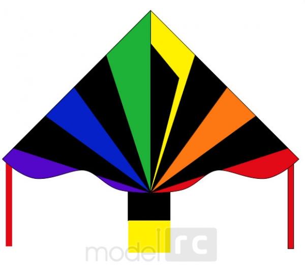 Šarkan Invento, Simple Flyer Black Rainbow R2F, jednolanový
