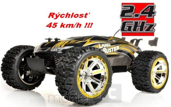 RC hračka na diaľkové ovládanie NQD Land Buster 1:12 Monster Truck žltý 2.4GHz