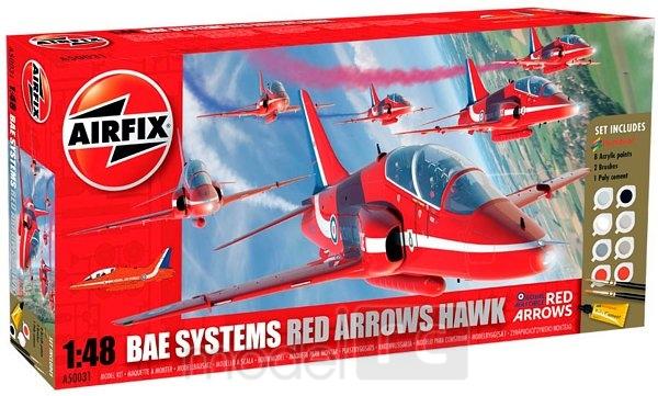 Plastikový model na lepenie Bae Systems Red Arrows Hawk giftset A50031, Airfix