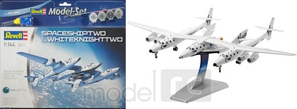 Plastový model Revell SpaceShipTwo & WhiteKnightTwo Model Set 1/144, 64842