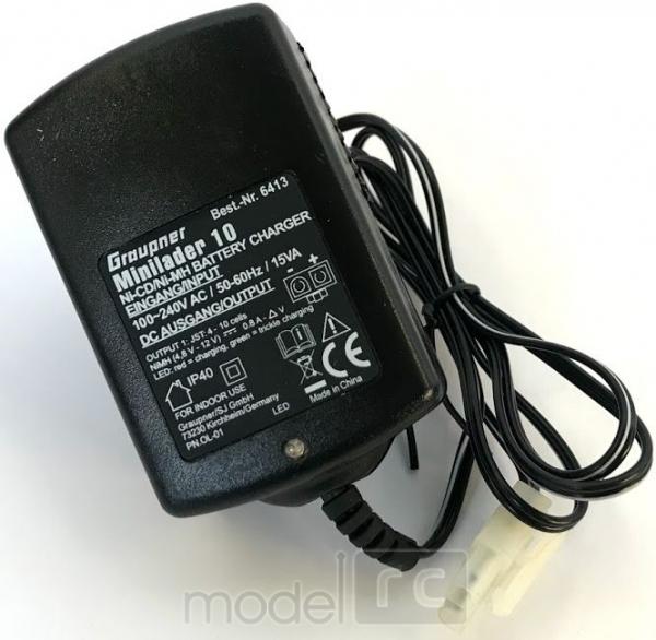 Nabíjač Graupner Minilader 10 pre NI-MH / NI-CD batérie, 800mAh, 4,8V- 12V