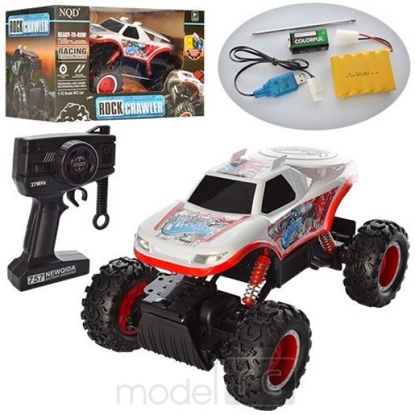 RC hračka na ovládanie NQD Rock Crawler 4WD, 1:12 bielý