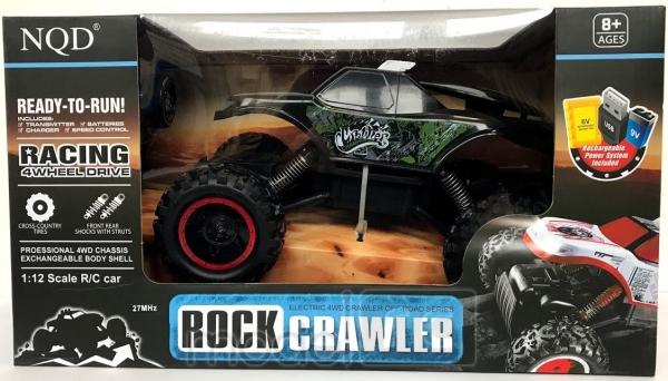 RC hračka na ovládanie NQD Rock Crawler 4WD, 1:12 zeleno-čierný