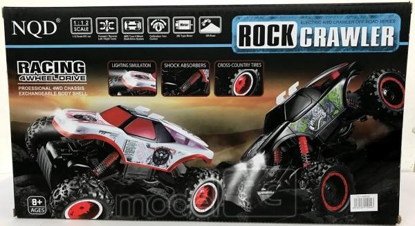 RC hračka na ovládanie NQD Rock Crawler 4WD, 1:12 zeleno-čierný