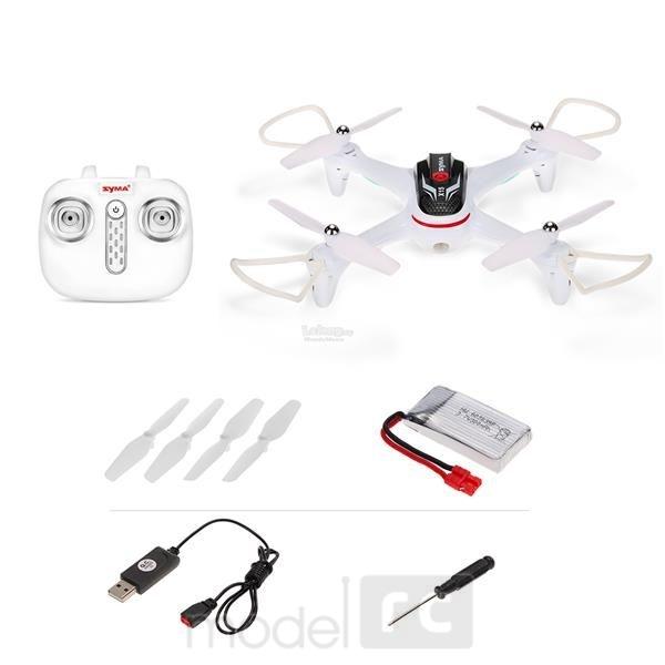 RC dron na ovládanie Syma X15, 2.4GHz, auto-start, funkcia zavesenia, biely