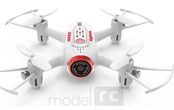 RC dron Syma X22W, FPV WiFi kamera, 2.4GHz, auto-start, funkcia zavesenia, biely