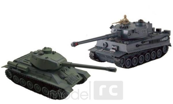 RC Súbojové tanky na diaľkové ovládanie, UF: Russian T-34 a German Tiger, 2.4GHz