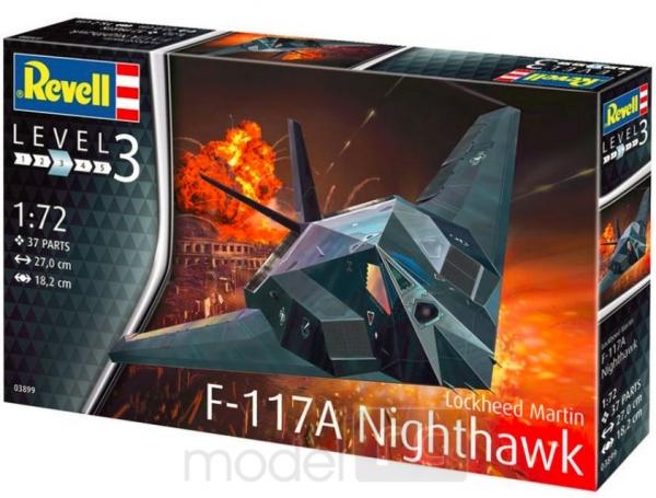 Plastikový model Lockheed Martin F-117A Nighthawk Stealth Fighter, Revell 03899