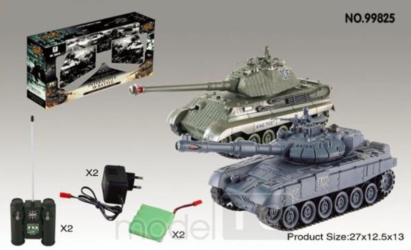 RC Súbojové tanky na ovládanie, UF: Russian T90 v2 a German King Tiger v2